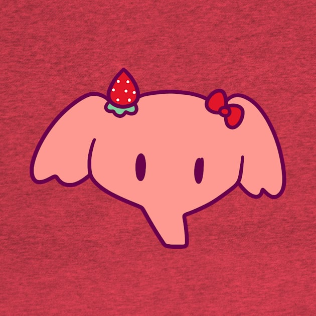 Strawberry Elephant Face by saradaboru